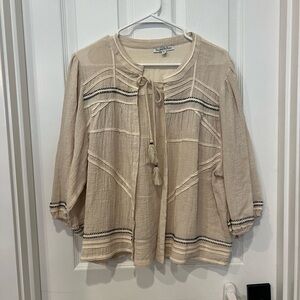 Cardigan blouse